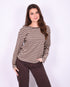 striped longsleeve beige/brown