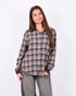 checkered flannel brown/blue