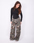 camo button jeans