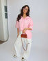 Priority amsterdam boxy fit blouse pink