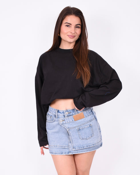 Loé denim skirt light blue