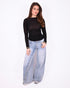 super soft cashmere top black
