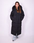 Maxi puffer coat black