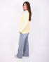 striped knit vest yellow