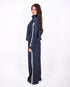 Checkered tracksuit navy