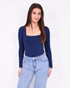 Square neck body navy