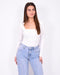 Square neck body white