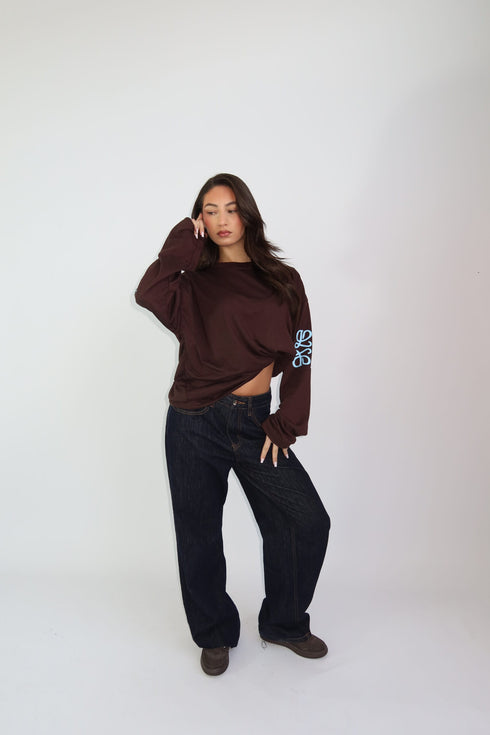 priority monogram longsleeve choco