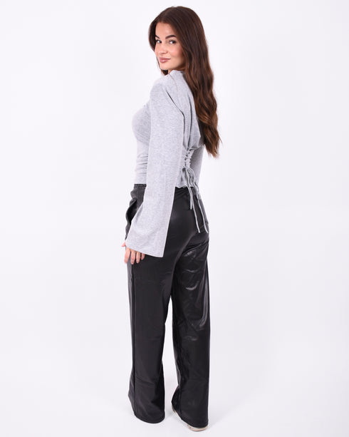 Snatch longsleeve top light grey