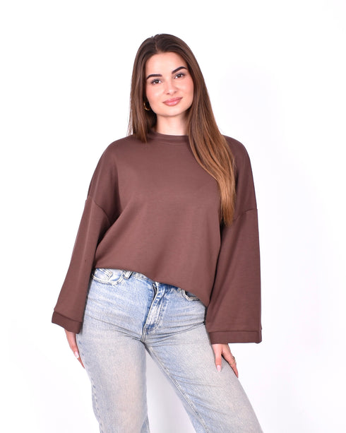 Oversized t-shirt Brown
