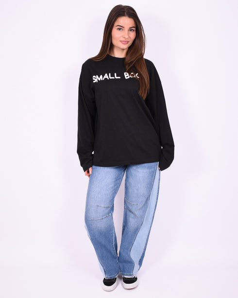 Petit Balloon patch stretch jeans