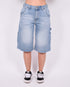 carpenter stretch jort blue