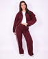 jacky striped pants bordeaux