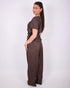 Pinstripe two piece Brown