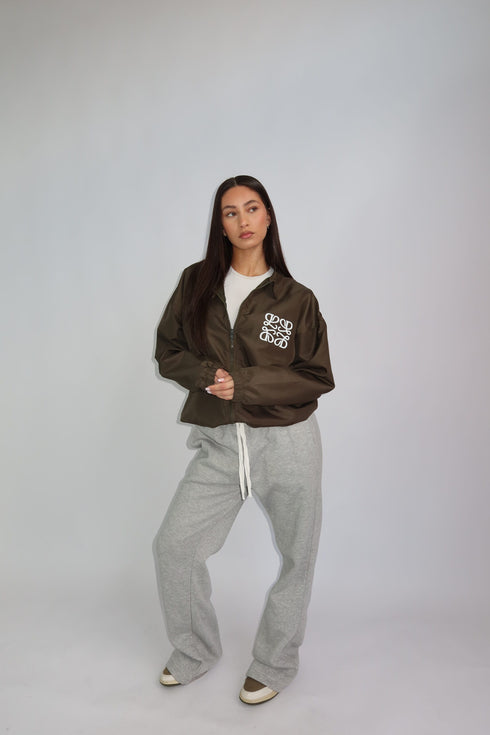 priority monogram windjacket army green