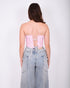 Kylie corset top pink