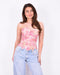 Summer corset top pink