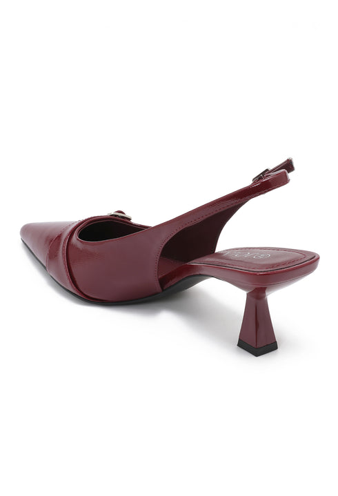 Buckle heels Bordeaux