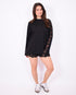Lace short black