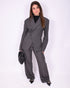 boss babe suit dark grey
