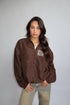 Priority monogram windjacket brown