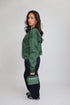 priority distressed logo sweater green