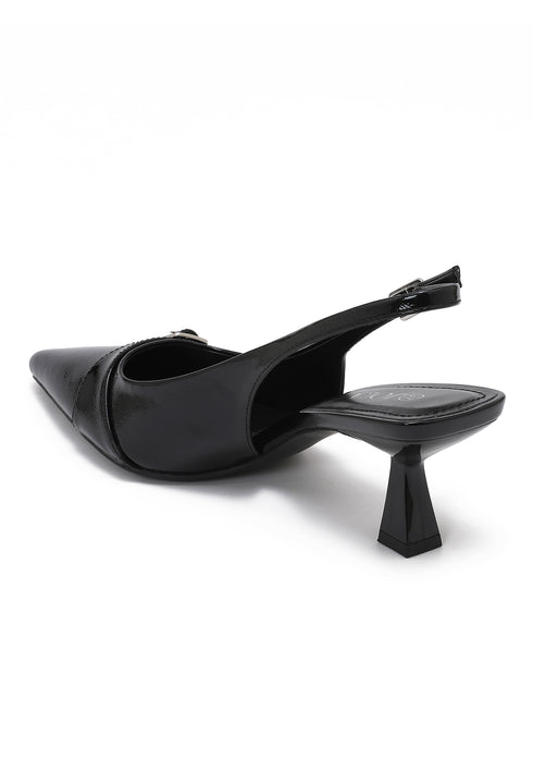 Buckle heels black