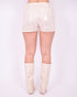 jazz sequin short beige