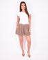 fluffy short taupe