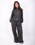 Checkered tracksuit black