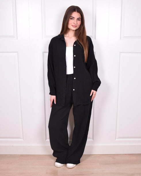 Cotton two piece Black