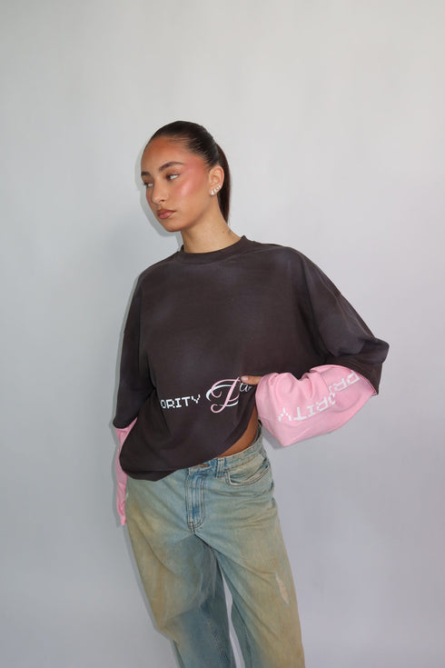 Priority prints Longsleeve grey