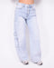 Cargo Wide leg stretch jeans blue
