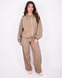 Jenna checkered pants taupe