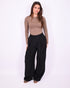 Pleated pantalon black