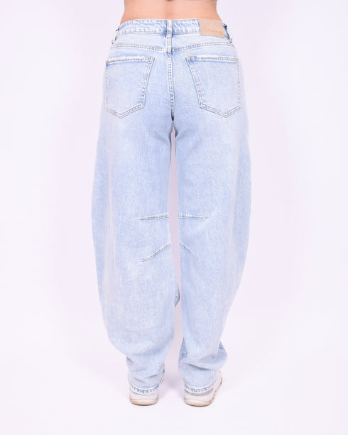 Barrel lined stretch jeans blue