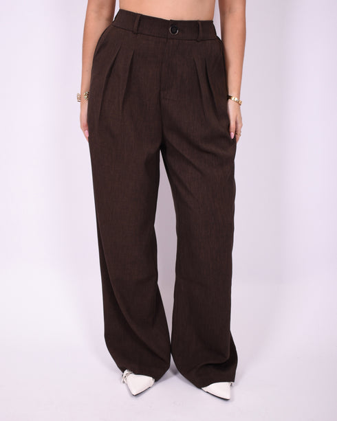 stretch pantalon brown
