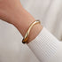 Small twist bangle bracelet