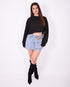 Loé denim skirt light blue