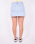 Pre-order Denim stretch skort light blue