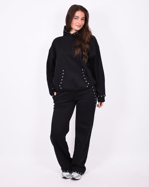 studs tracksuit black