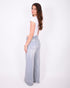 double wide leg stretch jeans light blue