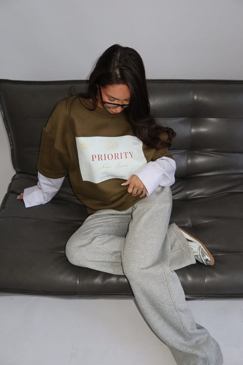 priority x tokyo layered longsleeve green