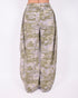 Camo cargo pants light washed