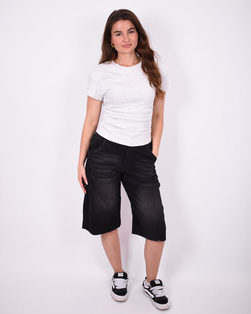 carpenter stretch jort black