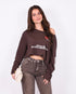 Off shoulder Longsleeve Brown