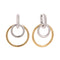 Round earrings silver/gold