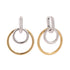 Round earrings silver/gold