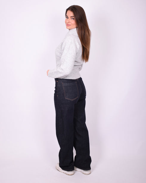 Balloon stretch jeans dark blue