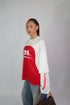 Priority paneled longsleeve red